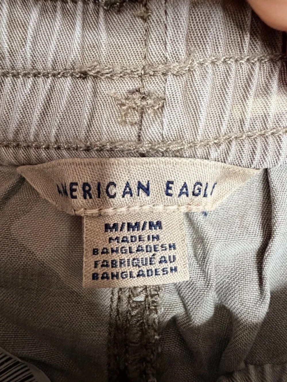 2/$30 American Eagle Outfitters Camo Belted Jogger Pants High Rise Medium #A3262
